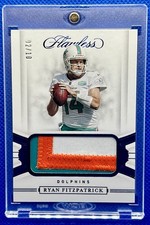 2020 Flawless Ryan Fitzpatrick Three-Color Patch /10 Dolphins