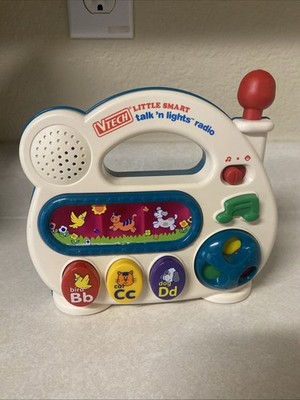 VTech LITTLE SMART TALK 'N  LIGHTS RADIO Musical Sounds Learning Toy  TESTED