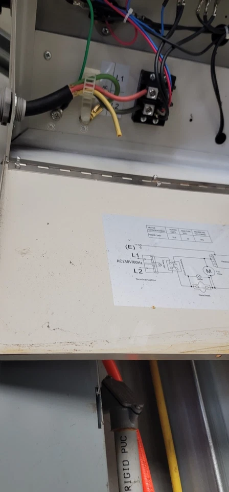 Calentador de techo Comfort Zone eléctrico garaje tienda 7500 vatios 240 V CZ230E Foto 3 de 4