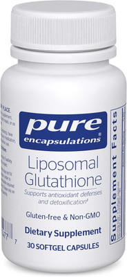 Pure Encapsulations Liposomal Glutathione Setria Antioxidant 30 Softgels