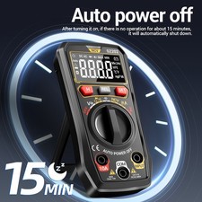 Digital Multimeter AC/DC Voltage Tester Workshop Testing Low Battery Indicator