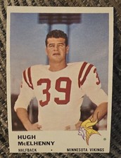 🏈1961 Fleer HOF Legend (Vikes Inaugural Team) Hugh McElhenny Football Card #127