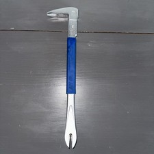 14" Estwing Claw Nail Puller Pry Bar, Forged Steel, No-Slip Grip, Heavy Duty