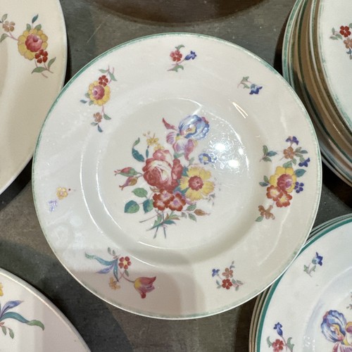 Vintage Syracuse Ivory Floral Dishes Cottagecore Farmhouse Antique Set of 33 - Picture 11 of 14