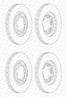 2X Ferodo 300Mm Bremsscheiben BelÜFtet Vorne Passend FüR Infiniti QX4 Nissan NAV