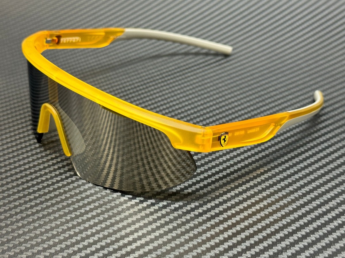 FERRARI FZ6004U 507 6G Matte Yellow Silver Mirror Men's 70 mm