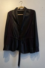 Schwarzer Damen Blazer, dünne Jacke Fa Bonit...