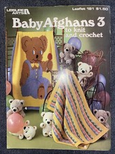 Baby Afghan Knit CROCHET PATTERN Vintage Booklet