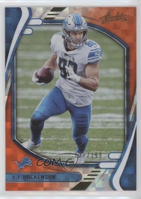 2021 Panini Absolute Orange Mosaic 122/199 TJ Hockenson #10 sq1