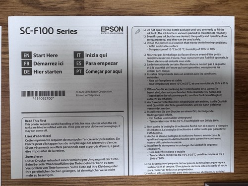 Epson SC-F100 - Drucker - FARBE -Thermosublimation + extrem viel Druckmaterial - Bild 6 von 9