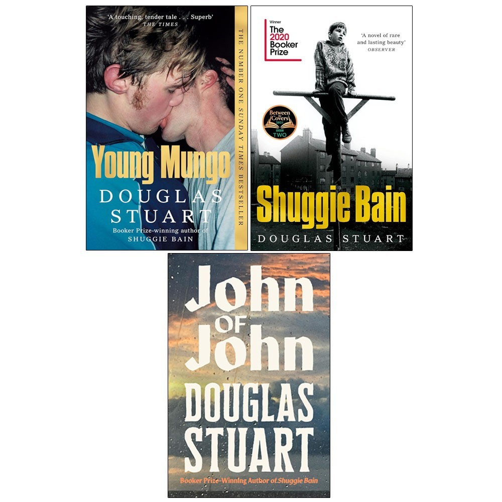 Douglas Stuart Collection 3 Books Set John of John(HB),Shuggie Bain,Young Mungo