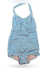 Vintage Cole of California one piece halter knit zip back swimsuit S