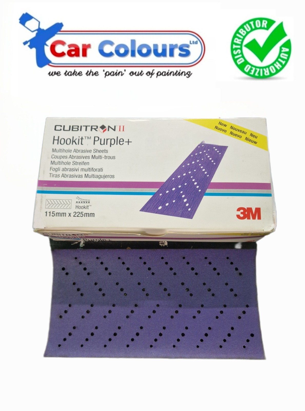 150 Grit 3M 51401 Cubitron II 115mm x 225mm Purple Abrasive Sheets
