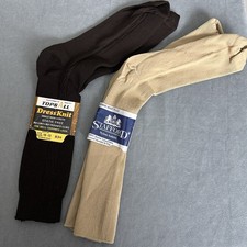 Vintage Dress Socks Lot Woolworth JCpenney Stafford Size 10-13 Stretch Nylon