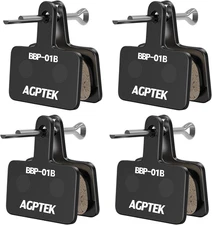 AGPTEK Bike Brake Pads, High-Performance Brake Pads, Disc Brake Pads & Spring (S