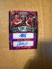 2025 Leaf Baseball Nation - Myles Bailey / Jace Laviolette - Dual Auto #d 6/6
