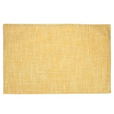 6 pièces napperons tissu lin 12" x 18" polyester pour rectangle, or