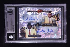 Willie Roaf & Rickey Jackson Signed 2024 Hits Memorabilia Boom Silver (BGS)