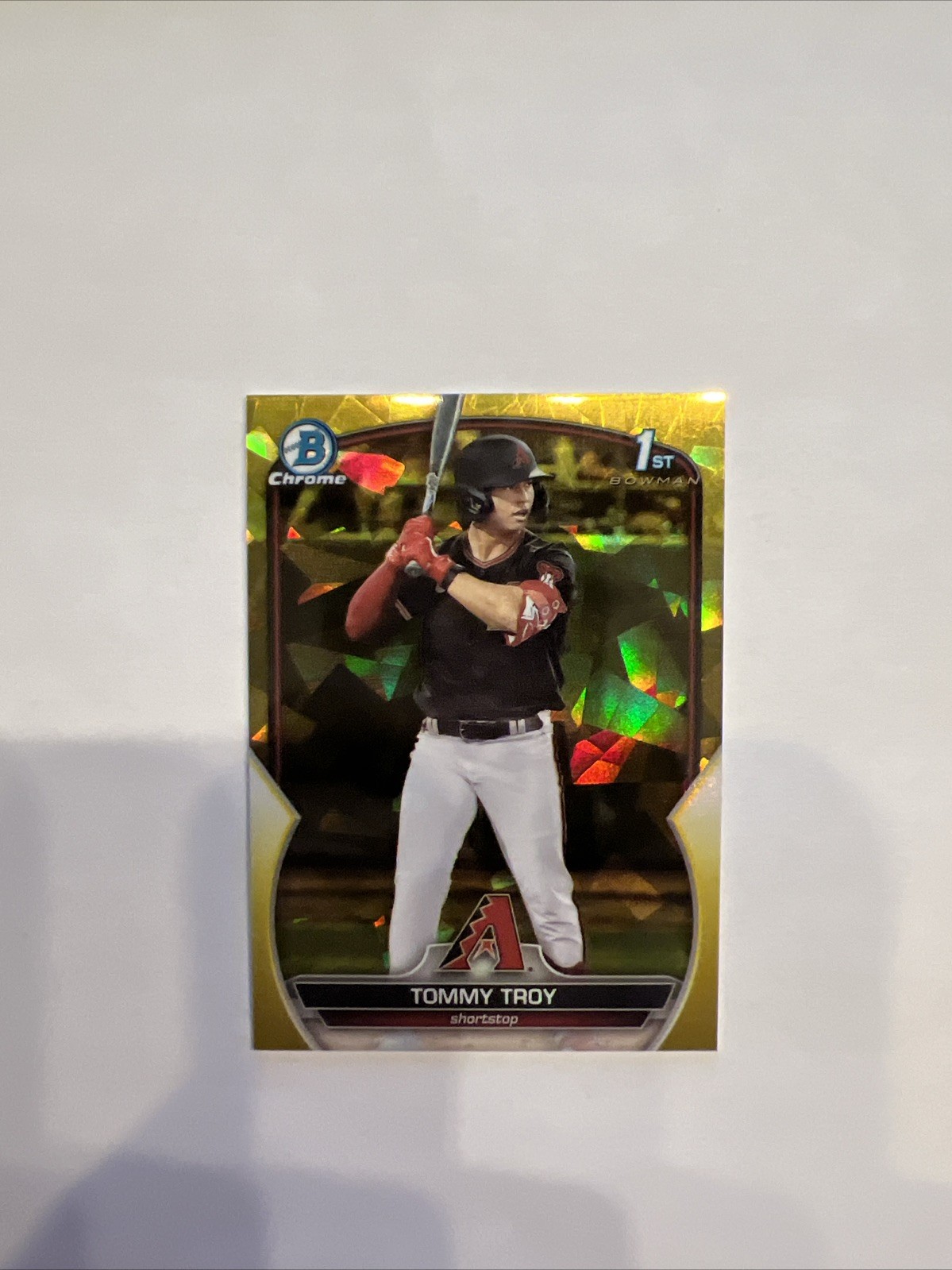 2023 Bowman Chrome Draft Sapphire Edition Yellow 66/75 Tommy Troy #BDC-103