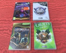 Lot 4 Jeux PC CD-ROM Aventures & Objets Cachés Énigmes & Objets Cachés 