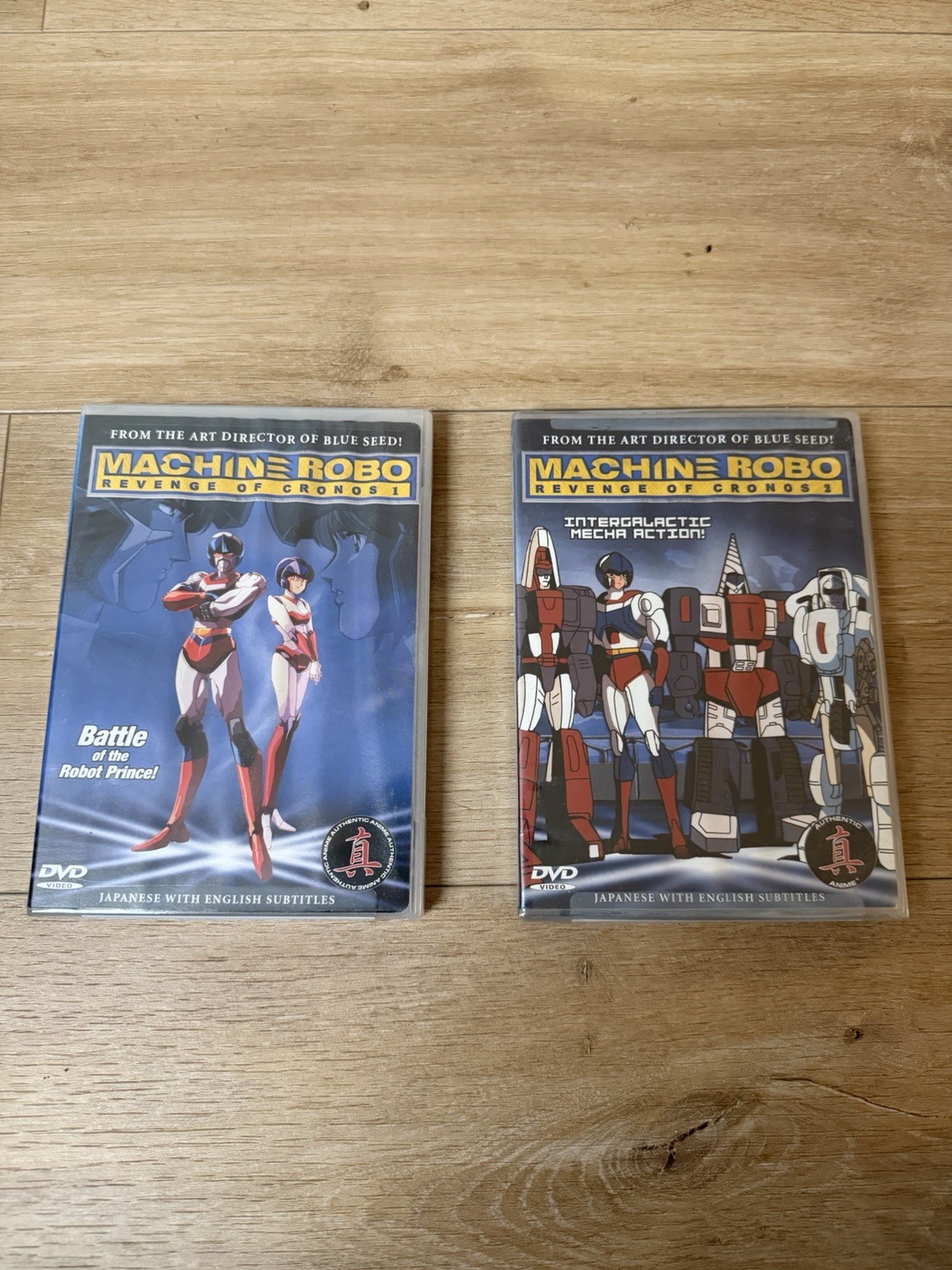 Machine Robo: Revenge of Cronos - Vol. 1 + Vol. 2 (DVD, 2003) New Sealed Bundle