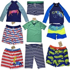 Boys Swim Separates Mini BODEN UV Rash Top Shorts Lined Mix & Match Age 3-10 yrs