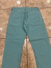 VTG Levis Jeans Mens 34X32 ( FIT 32X30 ) Aqua Teal Blue Denim 501 Button Fly WOW — photo 4