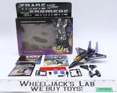 Skywarp 100% Complete W/BOX 1985 Vintage G1 Transformers Action Figure