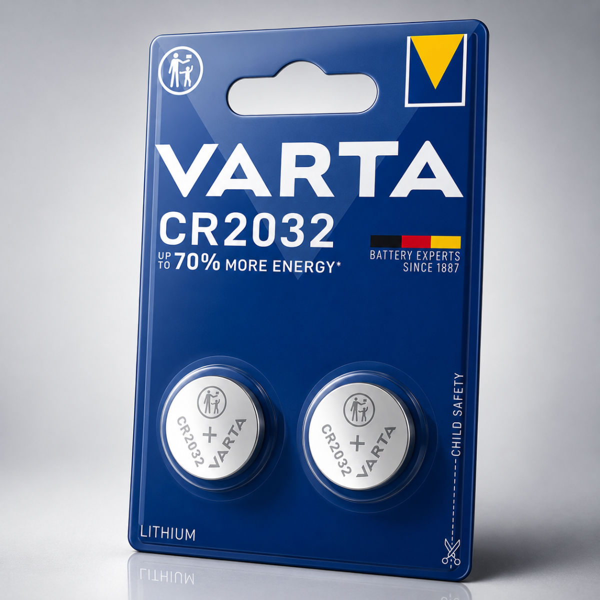 Varta Piles Bouton Cr2032 Lithium - Lot De 2 - Image 4