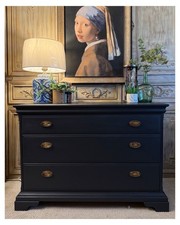 Antique Style Chest Of Drawers in Railings By Farrow & Ball - Delivery Available