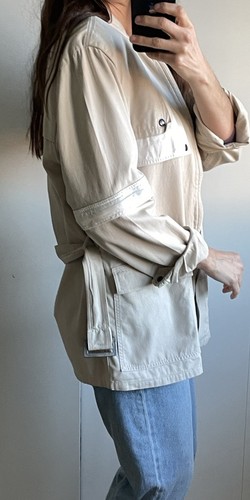 Jaeger Canvas Jacke Parka beige abnehmbare Ärmel Gr. M - Bild 16 von 22