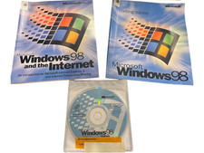 Microsoft Windows 98 Upgrade CD Product Key Manuals Vintage PC Software