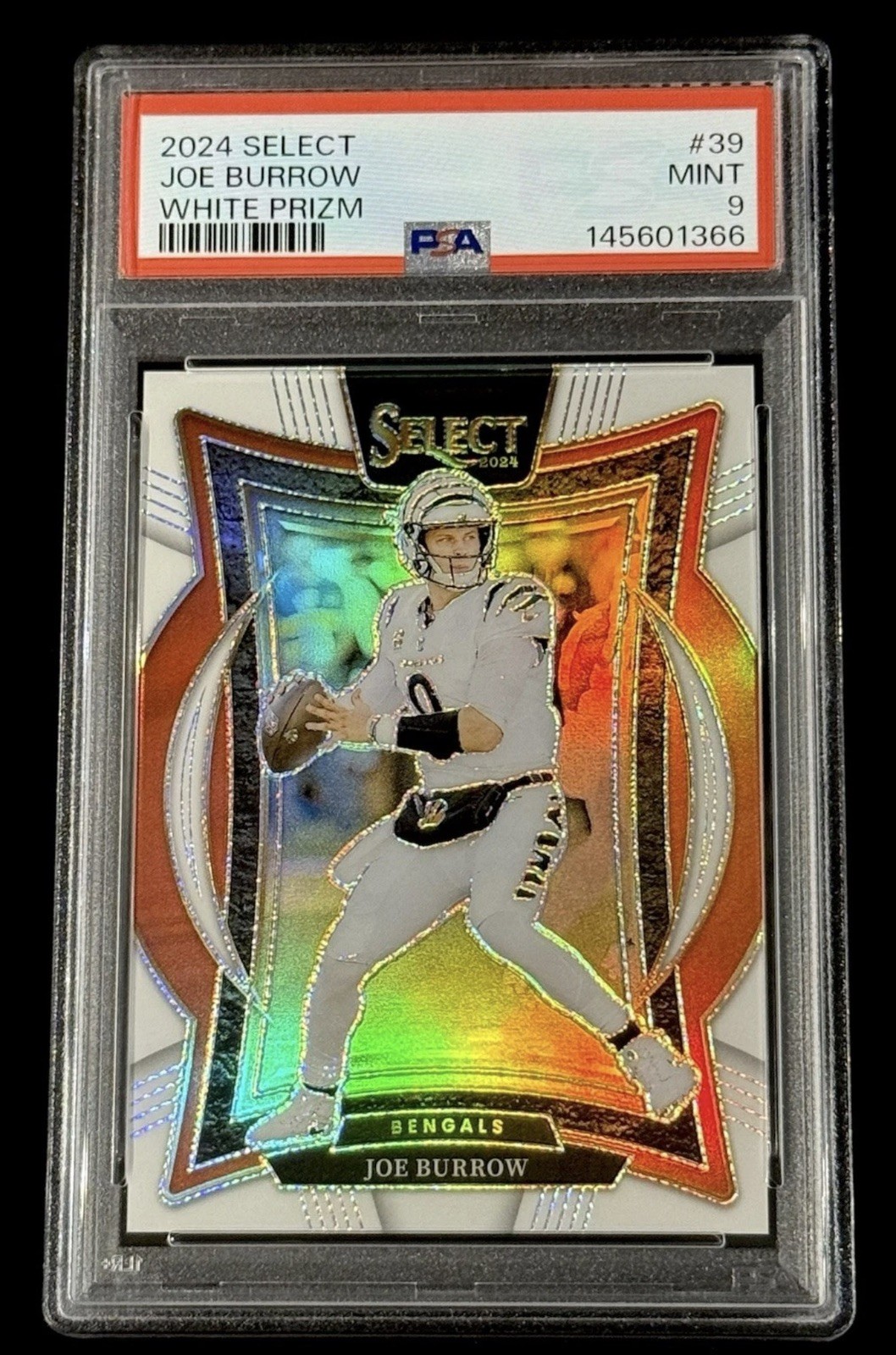 2024 Joe Burrow Panini Select Concourse #39 White Prizm /35 PSA 9 MINT 📈