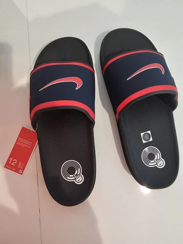 Nike New England Patriots Team Off Court Slide Sandali Scarpa Uomo Taglia 12 Navy