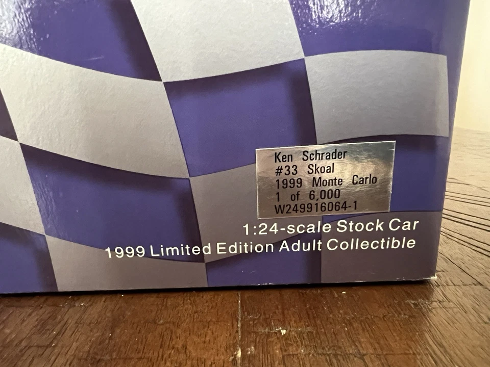 NASCAR ACTION 1/24 scale diecast Ken Schrader #33 Skoal Car With Box - Image 2 of 4