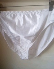 90s Playtex Secrets 2nd Skin Panties Nylon Hi-Leg Brief Vintage Sz XL Shiny 2618