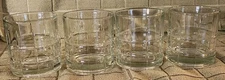 Anchor Hocking TARTAN 4 pc. Clear 3.5" Old Fashioned Tumblers Glasses 10 oz
