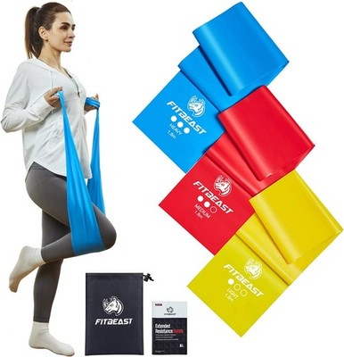 Fitbeast Theraband 3Er-Set, 1,8M Terra Band, Fitnessbänder Mit 3 Gymnastikband,