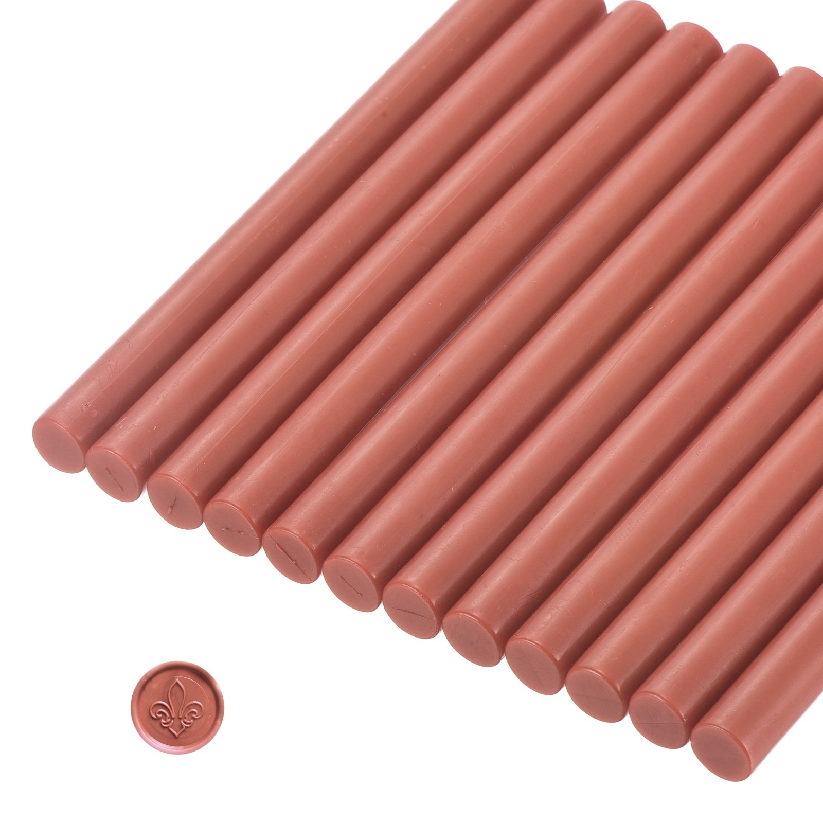 12 Pcs Dark Red Cylinder Sealing Wax Stick Glue Gun Wax Seal Rod