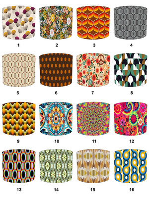 60's 70's 80's Aesthetic Tapete Lampenschirme Decken Lampen Tischlampen Anhänger