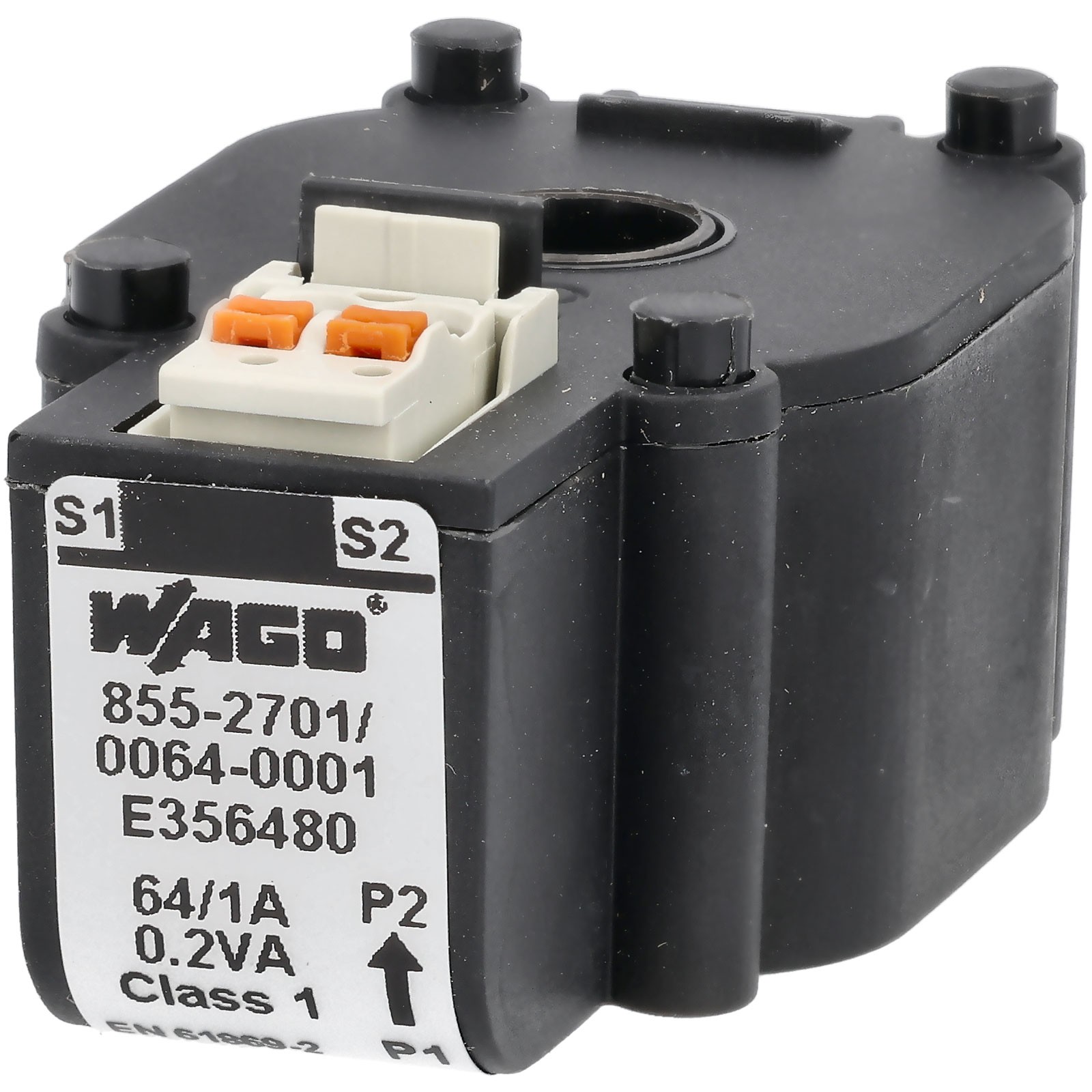 WAGO Plug-In Primary 64A Secondary 1A Current Transformer