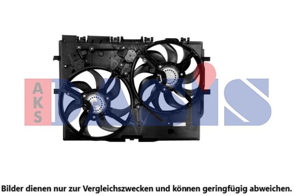 LÜFter MotorkÜHlung AKS Dasis 088117N Passend FÜR Fiat KÜHlerlÜFter MotorlÜFter-image