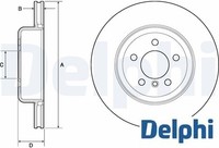 2X Bremsscheibe Delphi BG4752C 2 Bremsscheiben Hinterachse Hinten FüR BMW