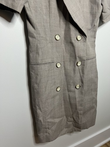 VTG Atrium Collection Women’s 6 Double Breasted Button Jacket Dress Suit Grey - Picture 3 of 6