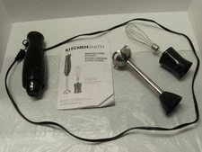 KitchenSmith 2-speed immersion blender + whisk, used