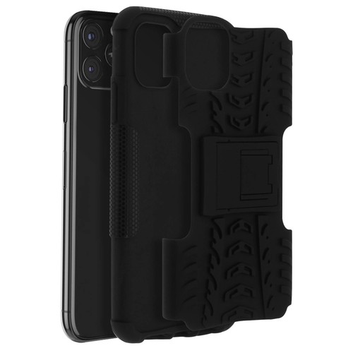 Custodia SDTEK Per IPhone 14 Pro, Cover Resistente Con Supporto Integrato, Colore Nero