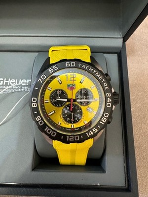 TAG Heuer Formula 1 Chronograph Quartz Yellow Mens Watch CAZ101AM.FT8054