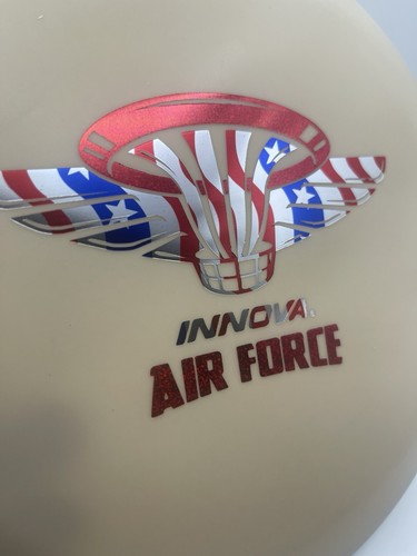 2016 XXL Air Force Glow KC Pro Aviar 175g!!! innova disc golf U.S.A. Flag/red - Picture 2 of 9
