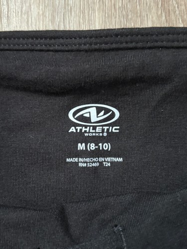 Athletic Works Women's Black Moisture Wicking Joggers size 8-10 - Picture 3 of 3