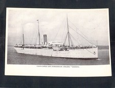 I1889 Transport Ship Union Castle Gorkha vintage postcard